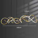 Axyaa Modern LED Pendant Light Chandeliers for Living and Dining Room
