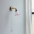 Axyaa Flower Design LED Wall Light, Yellow Pink Glass Shade, Modern Nordic Bedroom Lampara De Pared