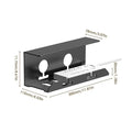 Axyaa Metal Cable Tray Desk Clamp Power Strip Cord Holder Sturdy & Spacious