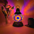 Turkish Mosaic Table Lamp by Axyaa – Rechargeable Handcrafted Night Light