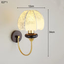 Axyaa French Medieval Style Fabric Wall Lamp for Retro Bedroom, Living Room, and Aisle