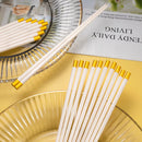 Axyaa Reusable Korean Chopsticks - Non Slip Food Grade Dishwasher Safe