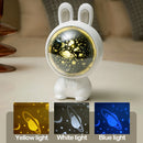 Axyaa Rabbit Astronaut Star Projector Night Light Music Box Children's Gift