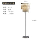 Axyaa Fringed Floor Lamp: Elegant, Energy-Saving Light for Living Room and Bedroom