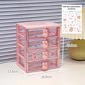 Axyaa Kawaii Desk Organizer Drawer for Stationery, Cards, and Small Objects