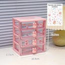 Axyaa Kawaii Desk Organizer Drawer for Stationery, Cards, and Small Objects