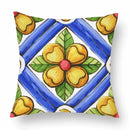 Axyaa Green Leaf Moroccan Flowers Cushion Cover 45X45cm