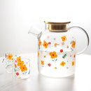 Axyaa Glass Teapot Infuser Large Capacity Heat Resistant Flower Tea Pot