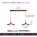 Axyaa Retro LED Pendant Light for Dining, Bar & Bedroom in Walnut Color