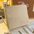 Axyaa Vertical Cosmetic Bag: Portable, Waterproof, Large Capacity Toiletry & Stationery Storage.