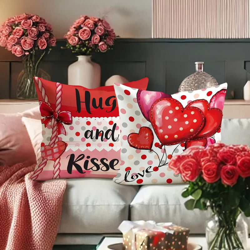 Axyaa Love Balloon Pattern Pillowcase - Romantic Home Room Decor & Gift