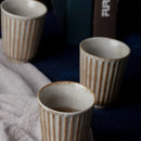 Axya Hand-Polished Ceramic Couple Mug Set for Home and Office