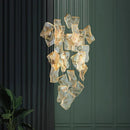Axyaa Staircase Chandeliers LED Pendant Light Lamps for Modern Living Room