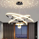 Axyaa Starry Sky LED Ceiling Chandelier Remote Control Pendant Lights for Modern Home Decor