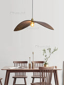 Axyaa Wood Art LED Chandelier for Zen Teahouse Decor