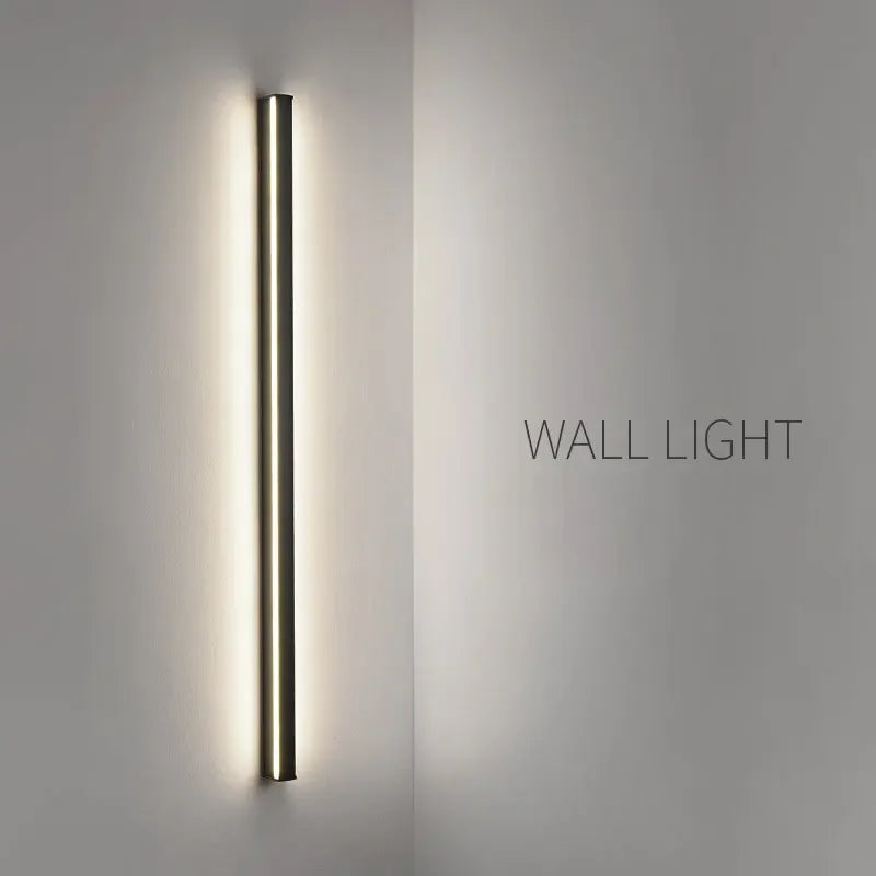 Axyaa Minimalist LED Wall Lamp 120-60cm Modern Line Strips Living Room Bedroom Sconce
