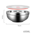 Axyaa Double Layer Stainless Steel Ramen Bowl - Large Soup Bowl