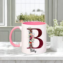 Axyaa Floral Water Cup: Personalized Creative Tea Mug for Birthday, Mothers Day Gift
