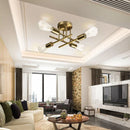 Axyaa Nordic Ceiling Chandelier - Retro LED Home Lighting Fixt