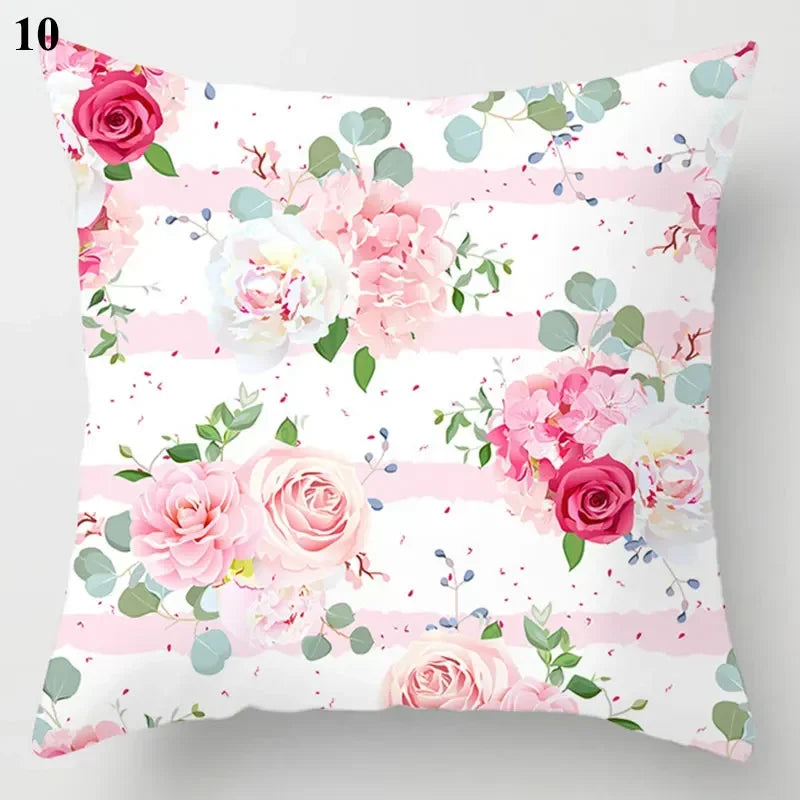 Axyaa Cloud Moon Star Pattern Pillowcase White Grey Letters Printed Home Decor