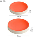 Axyaa Ceramic Cylindrical Plate Set Ideal for Pasta, Desserts, Snacks, Steaks, Sushi, and Molecular Cuisine