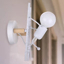 Axya Loft Industrial LED Wall Sconce Iron Lampshade Bedside Lighting