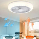 Axyaa Smart Ceiling Fan Light with Retractable Blades - Silent & Colorful