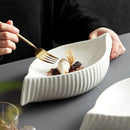 Axya Ceramic Double Layer Plate Set for Sushi, Desserts, Snacks, Salad - Unique Tableware