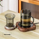 Axyaa Glass Tea Cup with Filter, Lid & Anti-scald Handle, 400ml Heat-resistant Drinking Cup