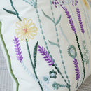 Axyaa Floral Embroidery Cotton Pillowcase - Cojines Decoration for Living Room