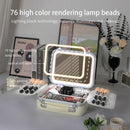 Axyaa Rechargeable Makeup Case with Adjustable Lighting - Portable Vanity Storage