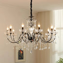Axyaa Crystal Candle Chandeliers: Elegant Art Home Decor Ceiling Pendant Lights