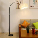 Axyaa Nordic Feather Floor Lamp LED White Fishing Light
