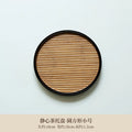 Axyaa Bamboo Banquet Serving Tray | Decorative Tea Plate for Coffee Bread Dessert