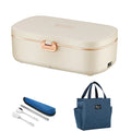 Axyaa Electric Heated Lunch Box Warmer Set - Stainless Steel Food Warmer