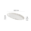 Axyaa Ceramic Fish Plate with Irregular Flower Edge - Molecular Tableware