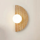 Axyaa Yellow Cave Stone Wall Lamp, Moon-shaped LED Decoration Light