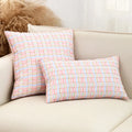 Axyaa Jacquard Flower Throw Pillowcase - Home Decor Sofa Cushion Covers