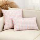Axyaa Jacquard Flower Throw Pillowcase 45X45 for Home Sofa Decor