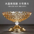 Axyaa Crystal Glass Double Layered Snack & Fruit Tray