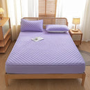 Axyaa Waterproof Cotton Queen Mattress Protector Fitted Sheet, Soft & Breathable