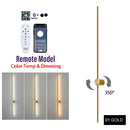 Axyaa Dimmable LED Wall Lamp 350° Remote Control Touch Switch Sconce for Bedroom & Living