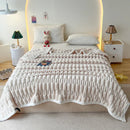 Axyaa Faux Rabbit Fur Couch Blanket: Soft, Plush, Lightweight Throw for Cozy Comfort