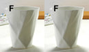 Axyaa White Bone  Coffee Mug, Novelty Geek Design, Porcelain Espresso Cup