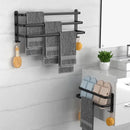 Axyaa Wall-mounted Triple-layer Towel Holder for Bathroom Storage