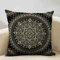 Axyaa Hamsa Cushion Cover, Mandala Sofa Pillow Case, 45x45cm