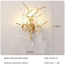 Axyaa Crystal LED Pendant Lights Gold Branch Chandelier Fixture