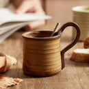 Axya Ceramic Coffee Cup Set, Glaze Crafts, Vintage Style Coffeeware & Photography Props