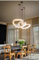 Axyaa Marble Chandelier: Spanish Marble Pendant Lights for Kitchen, Living Room, Loft