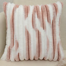 Axyaa Plush 45x45cm Coffee Pink Pillow Cover for Cozy Living Room Decor